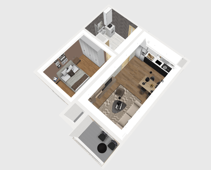 blender opremanje stana